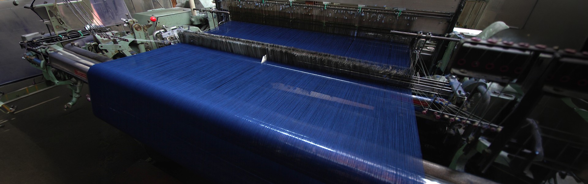 Traditional Japanese textile weaving on a loom in Tokushima, Japan