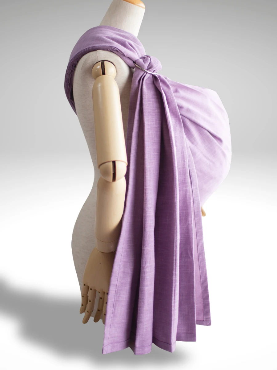PsLing New York Essential Series - Gentle lavender soft cotton baby sling for a feminine impression