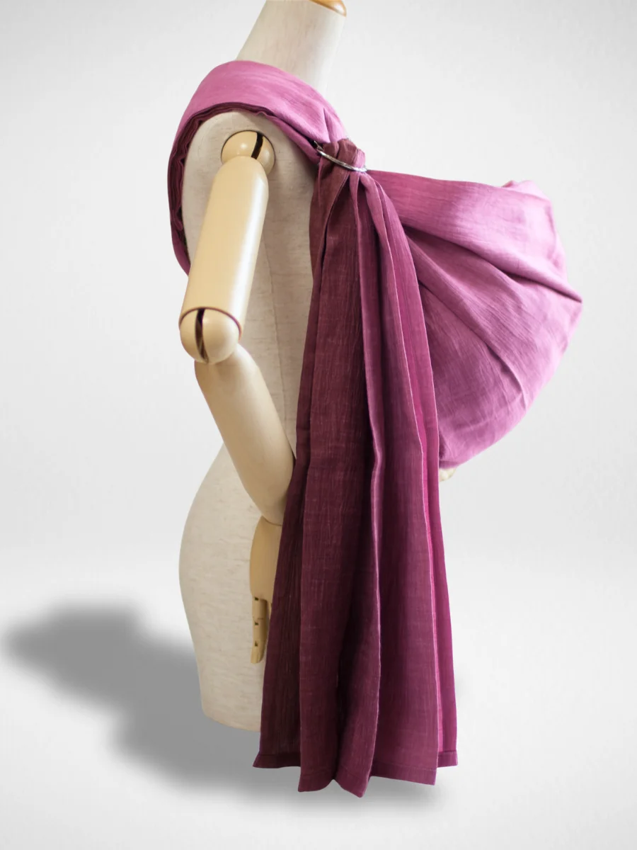 PsLing New York Gradation Series - Ancient Pink muted tones handcrafted baby sling